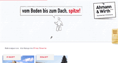 Desktop Screenshot of ahmann-wirth.de