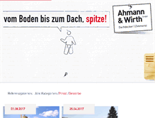 Tablet Screenshot of ahmann-wirth.de